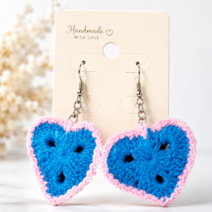 Heart with Love Earrings