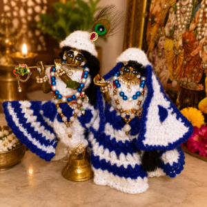 Neel Shwet Handmade Crochet Poshak Set